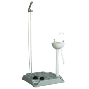 Mobile Easy to Install Bathroom System Shower with Washbasin Multicolor